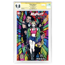 Load image into Gallery viewer, Margot Robbie Autographed 2019 Harley Quinn #66 Regal Cinemas Variant Birds of Prey Movie Cover CGC SS 9.8