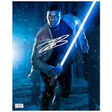 Load image into Gallery viewer, John Boyega Autographed 2015 Star Wars The Force Awakens Finn 8x10 Photo
