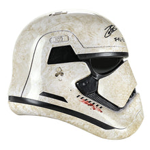 Load image into Gallery viewer, John Boyega Autographed Star Wars The Black Series First Order Stormtrooper Bloody Helmet with FN-2187 Inscription