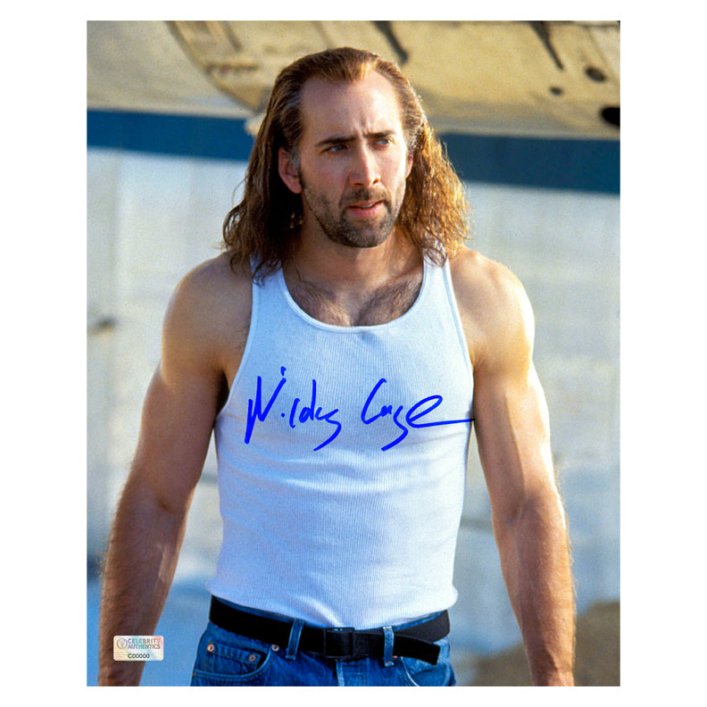 Nicolas Cage Autographed 1997 Con Air Cameron Poe 8x10 Photo
