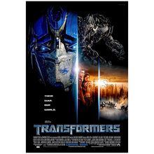 Load image into Gallery viewer, Shia LaBeouf, Megan Fox Autographed Transformers Original 27x40 Double-Sided Movie Poster