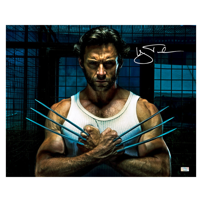 Hugh Jackman Autographed 2009 X-Men Origins: Wolverine Battle Ready 16x20 Photo