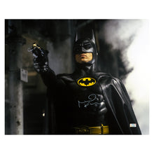 Load image into Gallery viewer, Michael Keaton Autographed 1989 Batman Grapnel 16x20 Scene Photo