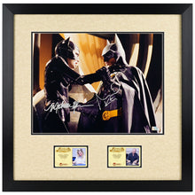Load image into Gallery viewer, Michael Keaton, Michelle Pfeiffer Autographed 1992 Batman Returns Battle 11x14 Photo