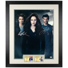 Load image into Gallery viewer, Robert Pattinson, Taylor Lautner Autographed 2008 Twilight 16x20 Photo