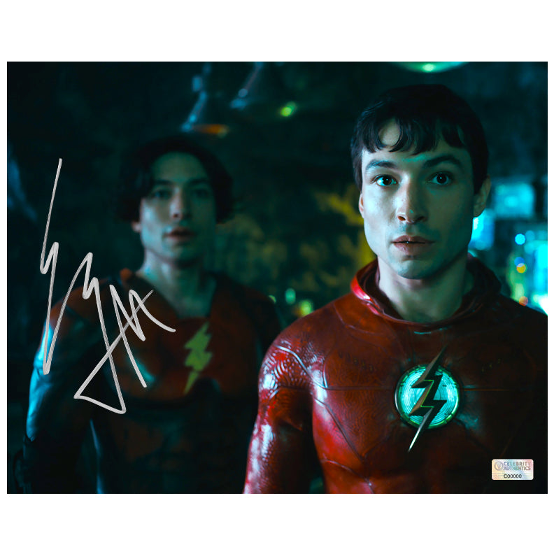Ezra Miller Autographed 2023 The Flash 8x10 MultiVerse Photo