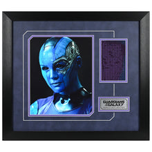 Load image into Gallery viewer, 2014 Guardians of the Galaxy Production Made Nebula Suit Framed Display with Karen Gillan Letter of Authenticity