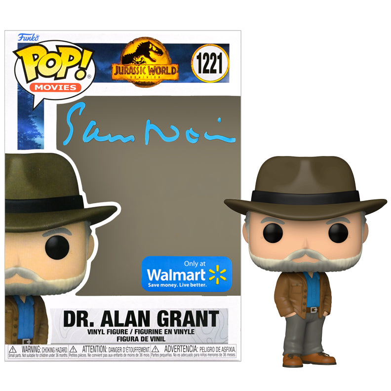 Sam Neill Autographed Jurassic World Dr. Alan Grant Walmart Exclusive POP! Vinyl Figure #1221