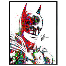 Load image into Gallery viewer, Robert Pattinson Autographed Michael Ferrari The Batman 30"x40" Framed Canvas Giclée