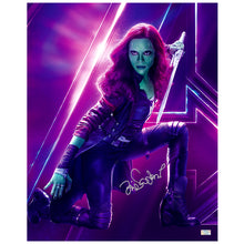 Load image into Gallery viewer, Zoe Saldana Autographed 2018 Avengers Infinity War Gamora 16x20 Photo