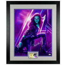 Load image into Gallery viewer, Zoe Saldana Autographed 2018 Avengers Infinity War Gamora 16x20 Photo