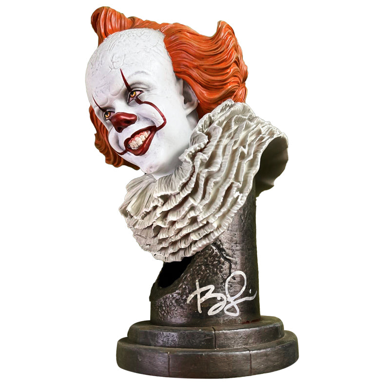 Bill Skarsgard Autographed Legends in 3-Dimensions IT Pennywise 1:2 Scale 10