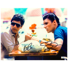 Load image into Gallery viewer, Al Pacino, Steven Bauer Autographed Scarface Tony Montana and Manny Ribera 11x14 Scene Photo