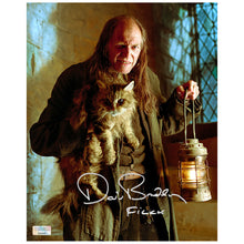 Load image into Gallery viewer, David Bradley Autographed Harry Potter Argus Filch and Mrs. Norris 8x10 Photo