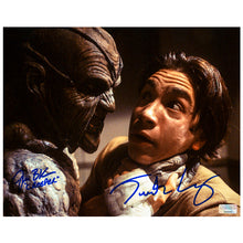 Load image into Gallery viewer, Jonathan Breck, Justin Long Autographed Jeepers Creepers The Creeper &amp; Darry 8x10 Close Up Photo