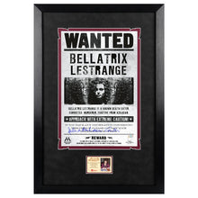 Load image into Gallery viewer, Helena Bonham Carter Autographed Harry Potter Bellatrix Wanted 11x17 Framed Poster