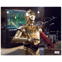 Load image into Gallery viewer, Anthony Daniels Autographed Star Wars: The Force Awakens C-3PO D’Qar Rebel Base 8×10 Photo