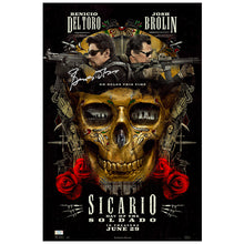 Load image into Gallery viewer, Benicio Del Toro Autographed 2015 Sicario: Day of the Soldado 16x24 Poster