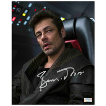 Load image into Gallery viewer, Benicio Del Toro Autographed 2017 Star Wars: The Last Jedi DJ  8x10 Photo