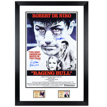 Load image into Gallery viewer, Robert De Niro, Jake LaMotta Autographed 1980 Raging Bull 16x24 Framed Movie Poster