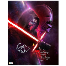Load image into Gallery viewer, Adam Driver and David Prowse Autographed Star Wars Legacy 11x14 Photo