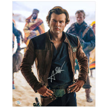 Load image into Gallery viewer, Alden Ehrenreich Autographed Solo A Star Wars Story Han Solo 11x14 Photo
