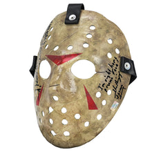 Load image into Gallery viewer, Robert Englund, Ken Kirzinger Autographed Freddy vs Jason Mask with Inscriptions