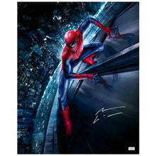 Load image into Gallery viewer, Andrew Garfield Autographed Amazing Spider-Man Cityscape 16×20 Photo