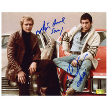 Load image into Gallery viewer, David Soul and Paul Michael Glaser Autographed Starsky and Hutch Car 8x10 Photo