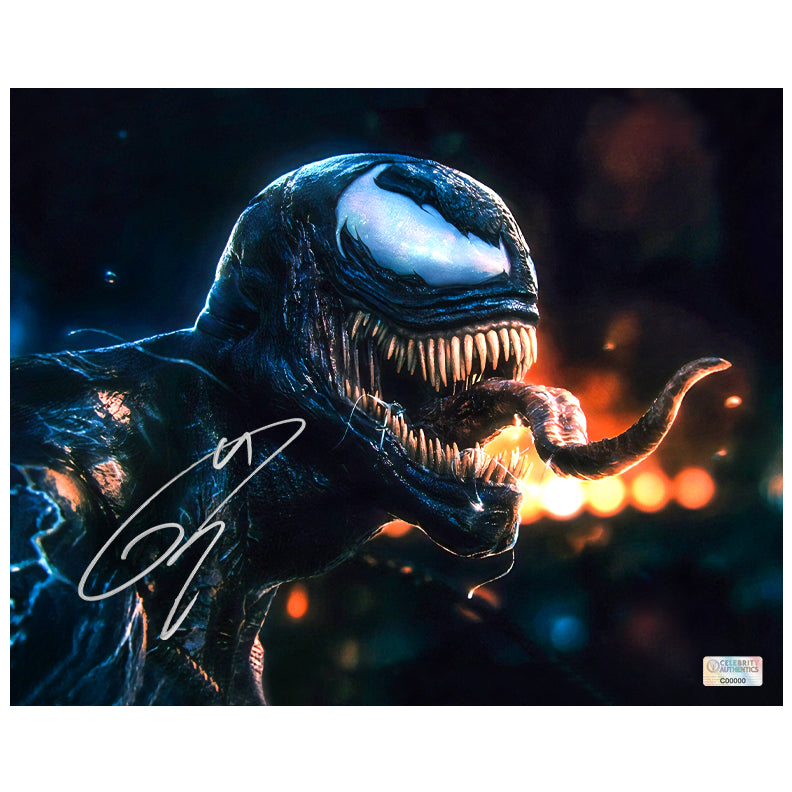 Tom Hardy Autographed 2018 Venom 8x10 Close Up Photo