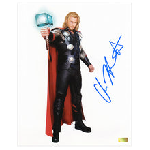Load image into Gallery viewer, Chris Hemsworth Autographed Thor Movie Concept Art 8x10 Photo