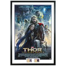 Load image into Gallery viewer, Chris Hemsworth and Tom Hiddleston Autographed Thor: The Dark World 27x40 Original Poster