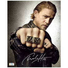 Load image into Gallery viewer, Charlie Hunnam Autographed Sons of Anarchy Jax Rings 8x10 Photo