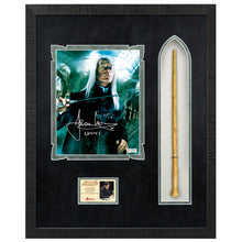 Load image into Gallery viewer, Jason Isaacs Autographed Harry Potter Lucious Malfoy 8×10 Photo With Wand Framed Display