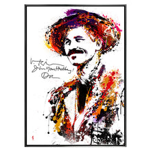 Load image into Gallery viewer, Val Kilmer Autographed Michael Ferrari Doc Holliday 33&quot;×43&quot; Framed Canvas Giclée