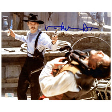 Load image into Gallery viewer, Val Kilmer Autographed Tombstone Doc Holliday OK Corral Gunfight 8×10 Photo with Doc Inscription