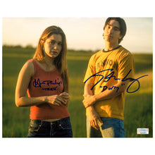 Load image into Gallery viewer, Justin Long, Gina Philips Autographed Jeepers Creepers 8×10 Scene Photo
