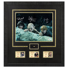 Load image into Gallery viewer, Elijah Wood, Sean Astin, Andy Serkis Autographed Lord of the Rings 11x14 Scene Photo