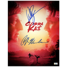 Load image into Gallery viewer, Ralph Macchio, Billy Zabka Autographed Cobra Kai 11x14 Photo