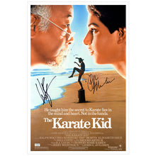 Load image into Gallery viewer, Ralph Macchio, Billy Zabka Autographed 1984 The Karate Kid 16x24 Movie Poster