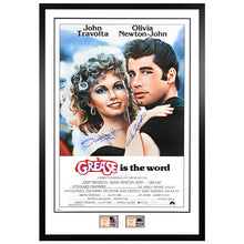 Load image into Gallery viewer, Olivia Newton-John &amp; John Travolta Autographed Grease 27x40 Poster