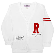 Load image into Gallery viewer, Olivia Newton-John &amp; John Travolta Autographed Grease Rydell Letterman Sweater