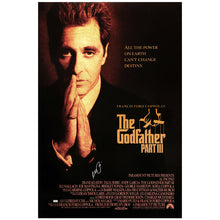 Load image into Gallery viewer, Al Pacino Autographed The Godfather: Part III 27x40 Double Sided Original Movie Poster