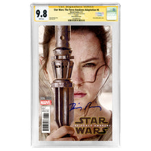 Load image into Gallery viewer, Daisy Ridley Autographed Star Wars: The Force Awakens Adaptation #6 CGC SS 9.8 (mint)