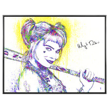 Load image into Gallery viewer, Margot Robbie Autographed Michael Ferrari Birds of Prey Harley Quinn 30"x40" Framed Canvas Giclée