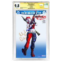 Load image into Gallery viewer, Margot Robbie Autographed 2016 Harley Quinn #1 Convention Variant Foil Cover CGC SS 9.8