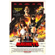Load image into Gallery viewer, Danny Trejo and Michelle Rodriguez Autographed Machete International 27x40 DS Poster