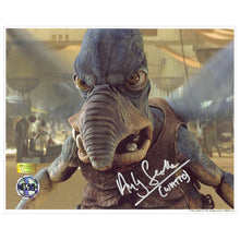 Load image into Gallery viewer, Andy Secombe Autographed Star Wars The Phantom Menace Angry Watto 8×10 Photo