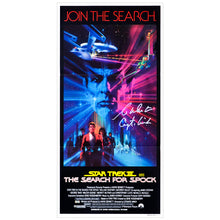 Load image into Gallery viewer, William Shatner Autographed 1984 Star Trek III: The Search For Spock Original 26x13 Single-Sided Movie Poster