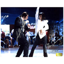 Load image into Gallery viewer, Uma Thurman and John Travolta Autographed Pulp Fiction Groove 8x10 Photo